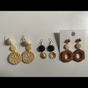 Set of 3 Statement Earrings